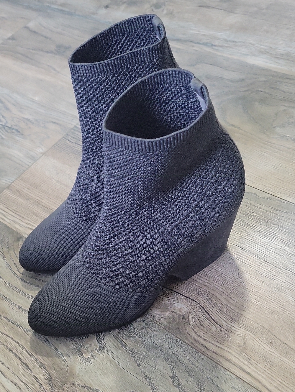 Eileen Fisher Women’s Knit Sock Booties - Charcoal 7